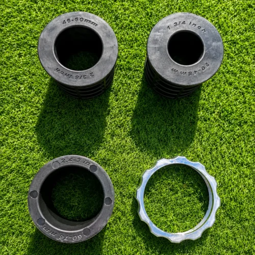 Adaptadores de 20-45, 46-60 y 60-78 mm y acople de reductores de la Farmer 100X