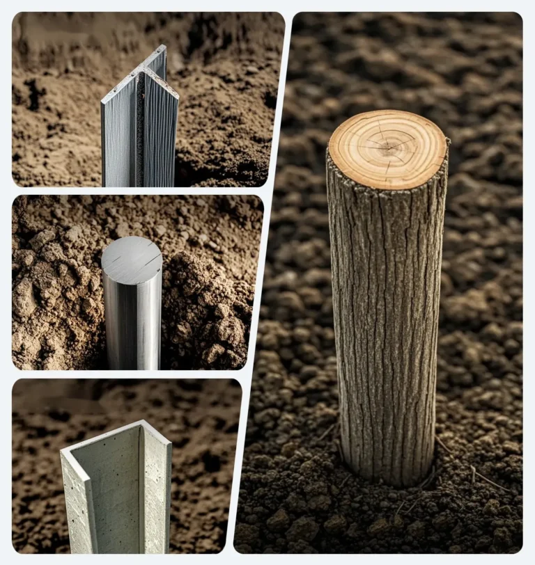 Postes en T, postes metálicos, postes en U y poste de madera: los tipos de poste que clava una clavadora de postes